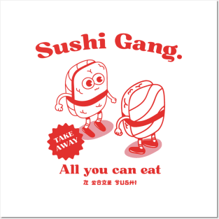 sushi gang Posters and Art